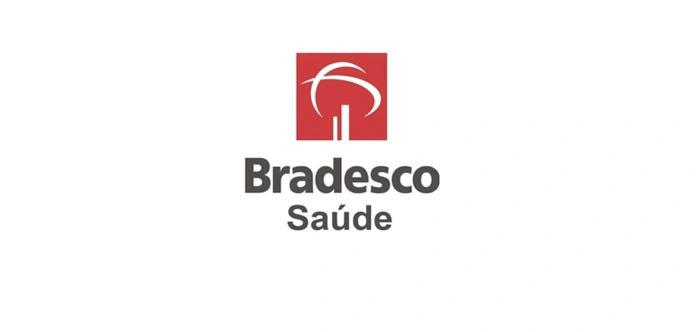 Logomarca da Bradesco Saúde. Falando sobre qual o melhor plano de saúde do brasil.